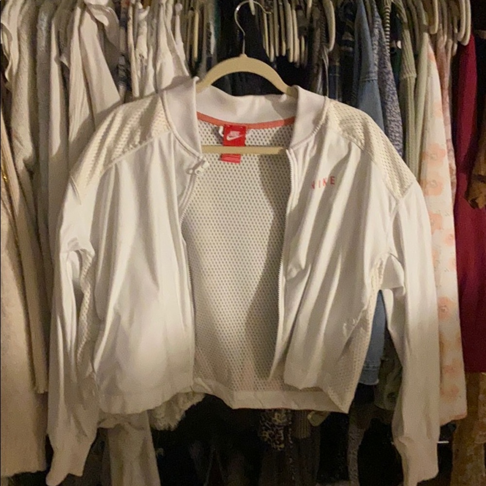 vintage nike mesh crop jacket